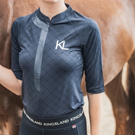 Kingsland Jill trænings ridebluse i navy, med UV filter.